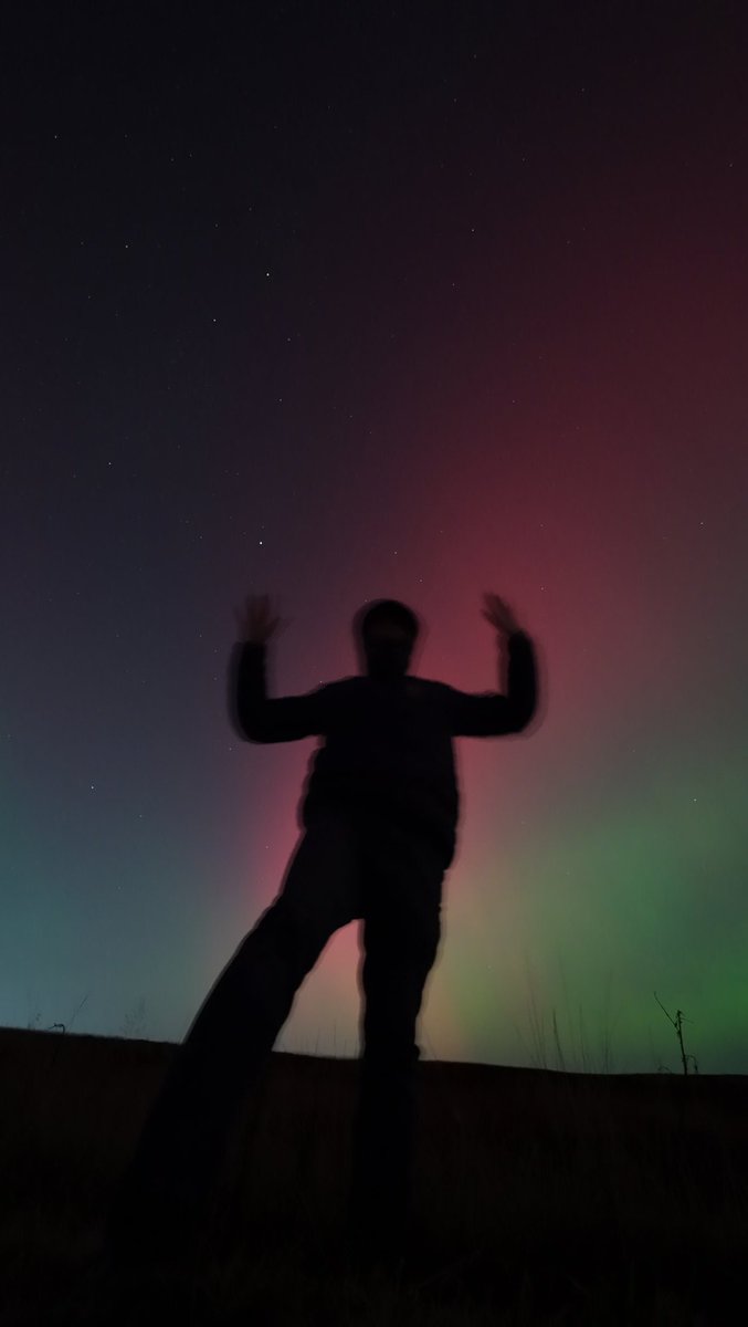rushandy's tweet image. Crazy auroras over the UK last week.

A first for me, I've been aurora chasing for years.

I was very excited to witness them first hand, but it left me with a very ominous feeling indeed.

@EthicalSkeptic