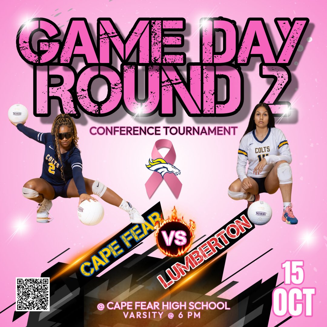 CFHS_Volleyball's tweet photo. 2nd Round of the Conference Tournament is home v.s. the Lumberton High School Pirates!

Tuesday, October 15th
Game @ 6 PM

#capefearcolts #coltprideneverstops #capefearvolleyball #onceacoltalwaysacolt #cultureofaccountability #brandedforlife https://t.co/acoCLrYxnD