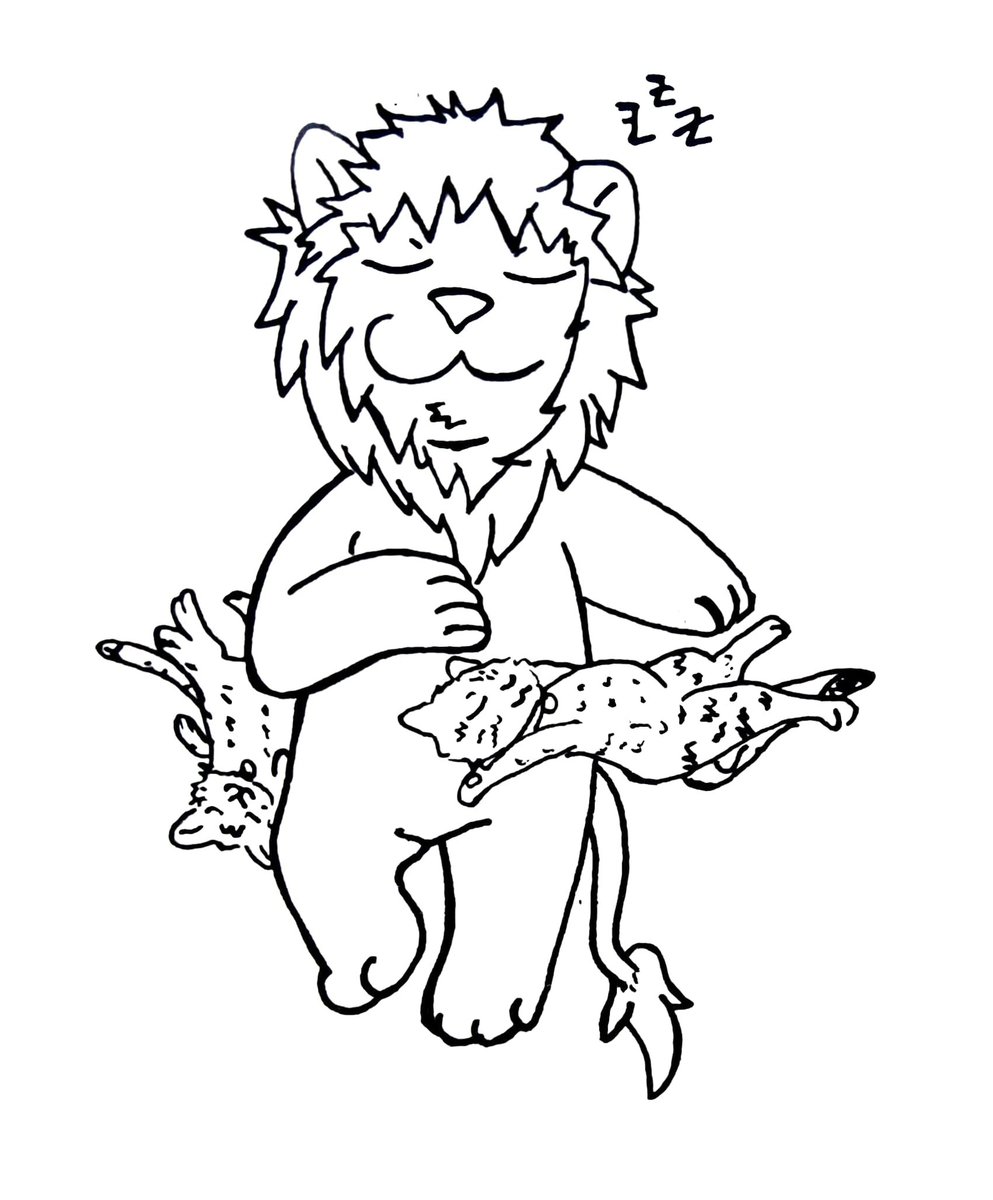 isouru's tweet photo. Seguimos con mi particular #inktober/#tintubre. Ay, me gustaría ser ese leoncillo 😂 https://t.co/cpmc9VOspZ