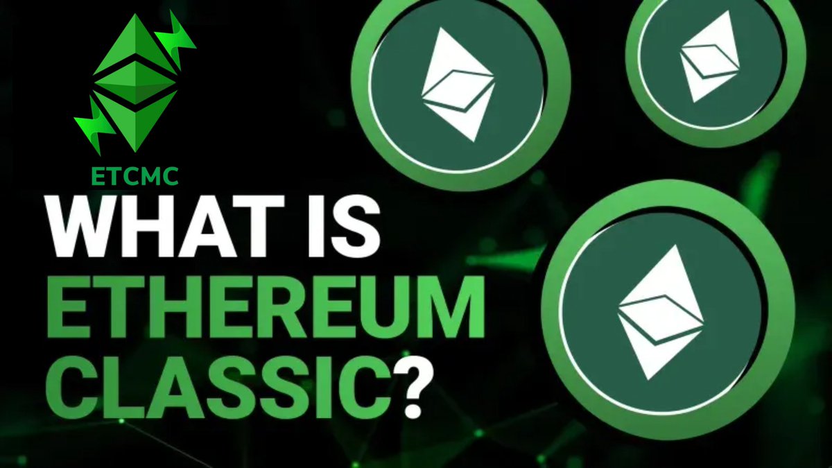🚨 The Real Story Behind Ethereum Classic (ETC)

1/ #ETC is the original #Ethereum, born after a major hack in 2016. Ethereum split into two: Ethereum ( #ETH) and #EthereumClassic ( $ETC). Why the split? One side wanted to erase the hack. ETC? Stuck to the rule: #Codeislaw.