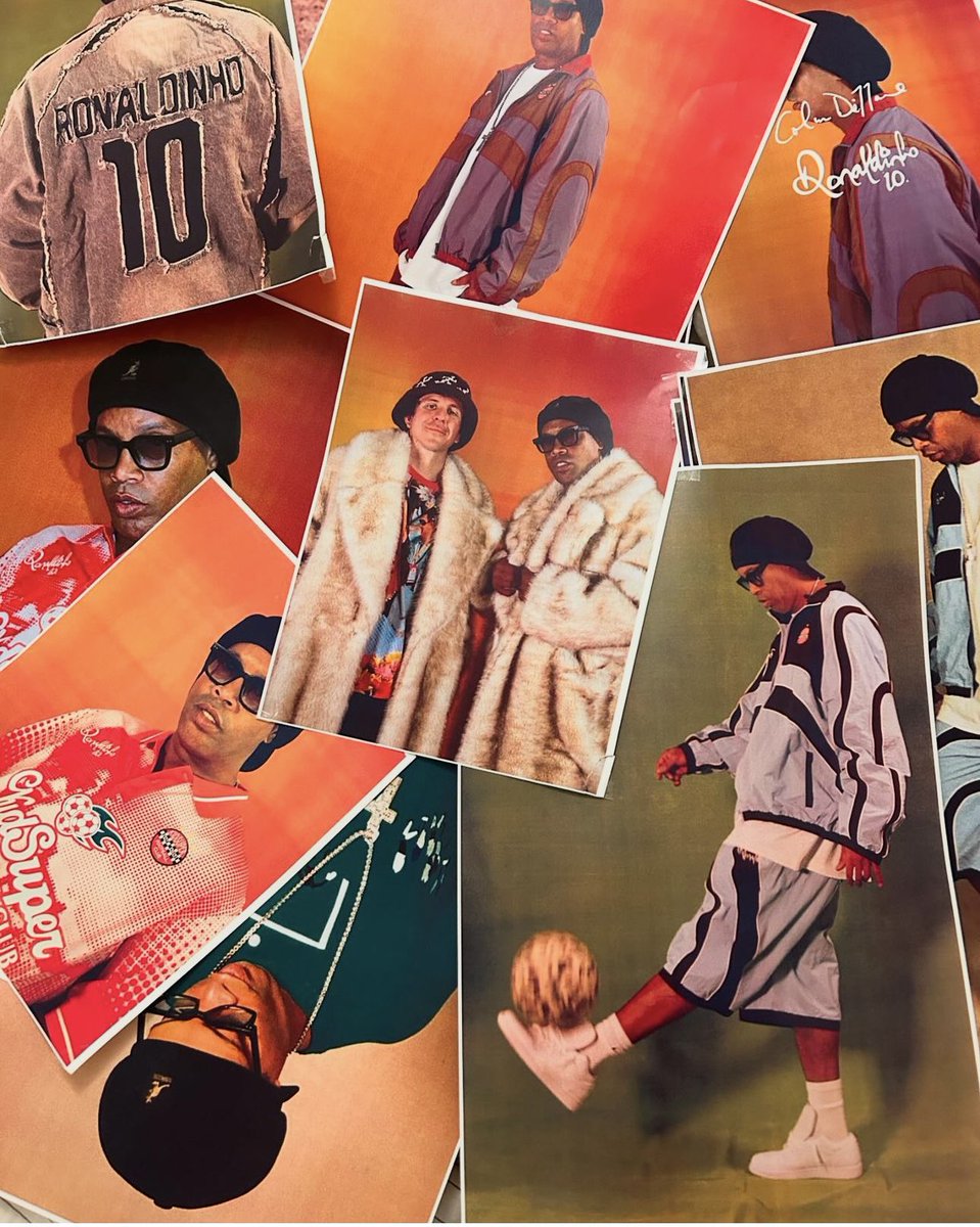 AttireSaint's tweet photo. KidSuper x Ronaldinho is on the way 👀 https://t.co/OblL9Ubra5