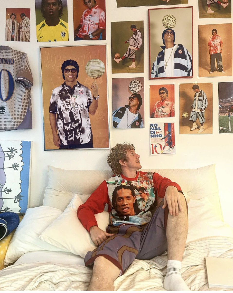 AttireSaint's tweet photo. KidSuper x Ronaldinho is on the way 👀 https://t.co/OblL9Ubra5