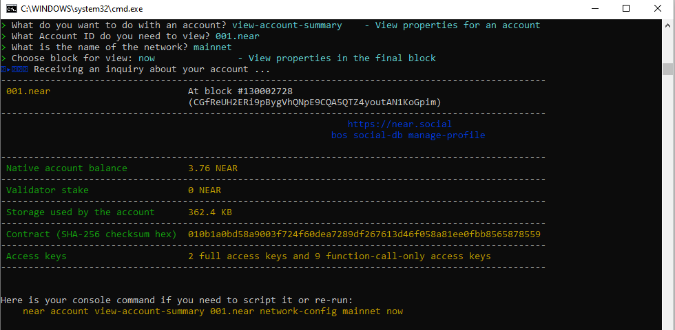 LinhSquared's tweet photo. NEAR CLI is super easy to use! 📷 Huge kudos to @NEARDevHub for building such a great tool and to @LearnNear for making it accessible to normies! 📷 https://t.co/kNundg3uIC