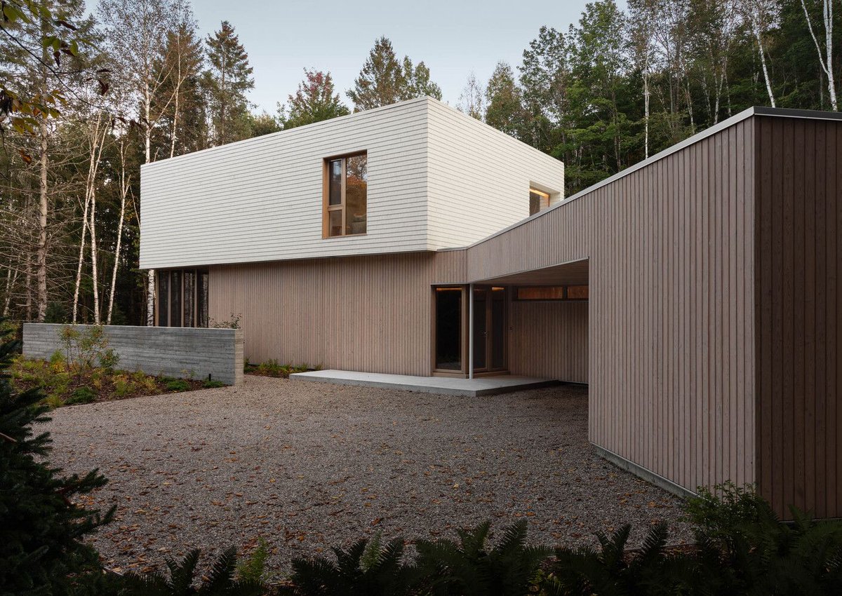Nestled at the base of a hill within the Quartier 8 development of Mont Tremblant, Quebec, the Q8 Residence by MRDK derives its name from its unique location.

Check out the full article on <a href="/ArchDaily/">ArchDaily</a> - bit.ly/3YnnWlk

#architecture #design #residential #construction