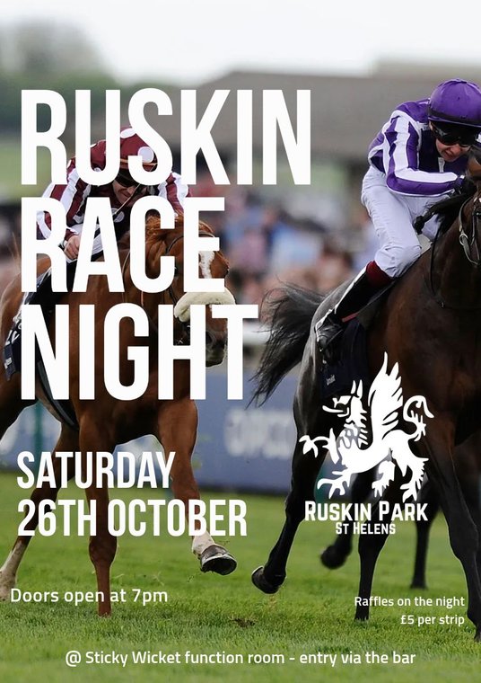 JOIN US FOR AN EXCITING RACE NIGHT AT RUSKIN DRIVE #Pitchero
pitchero.com/clubs/ruskinpa…
