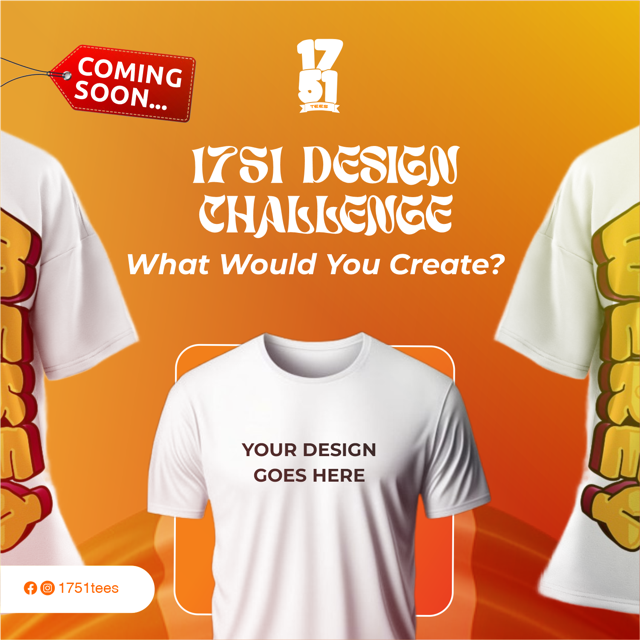 1751T90718's tweet photo. Here’s your chance to bring your vision to life! Drop a comment with a quote, idea you’d love to see on a custom tee or hoodie, and our favorite one might just make it into the next collection  #DesignChallenge #CustomFashion #CreateYourOwn #YourStyleYourWay #1751Fashion https://t.co/GIRYFyuiZK