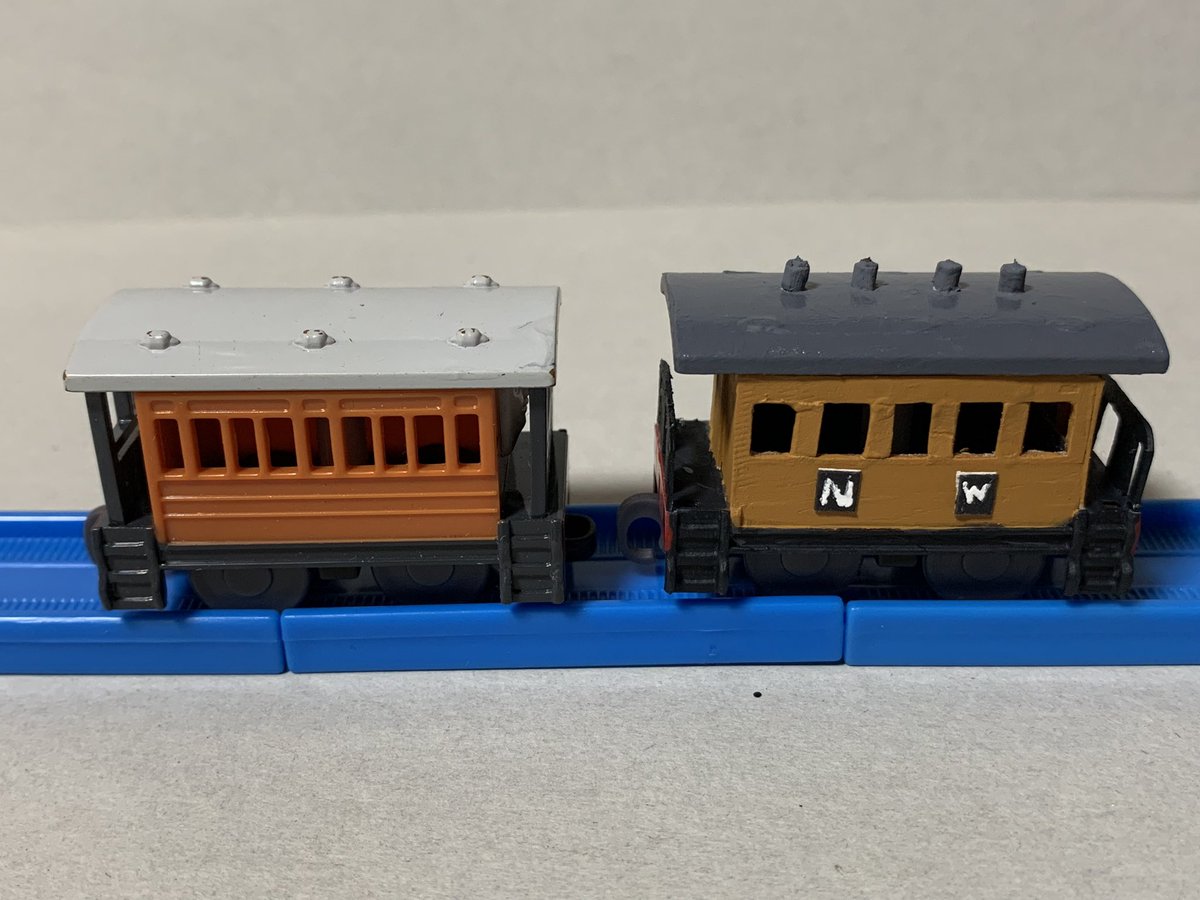 ダブりヘンリエッタを種車にオードリー牧師が所有していた模型、作業員の客車(The Quarryman's Coach)を製作しました。