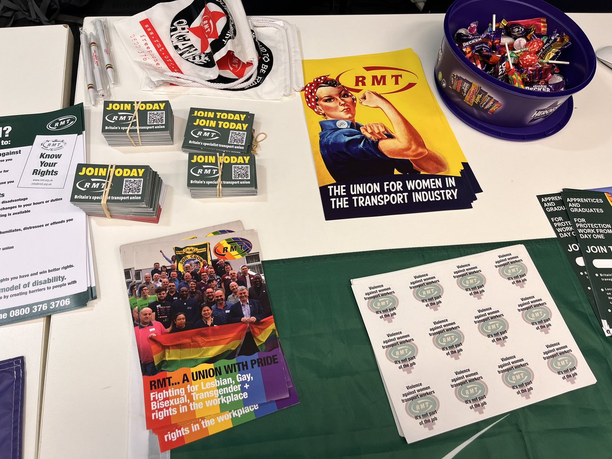 Are you <a href="/TfL/">TfL</a> staff based at Palestra?

Come and visit Jo and Barry on the <a href="/RMTunion/">RMT</a>  in room CR1 (off the lobby)

#JoinTheRMT #JoinAUnion