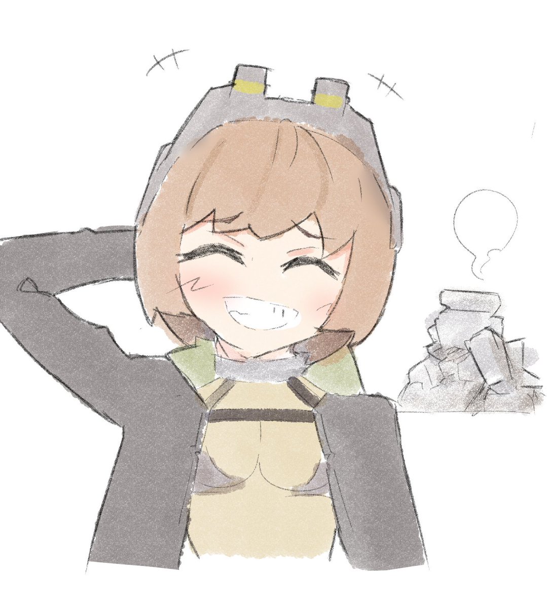 「遊んでたら祠壊しちゃったブラウニー#LastOrigin #라스트오리진 #ラス」|竜丸のイラスト