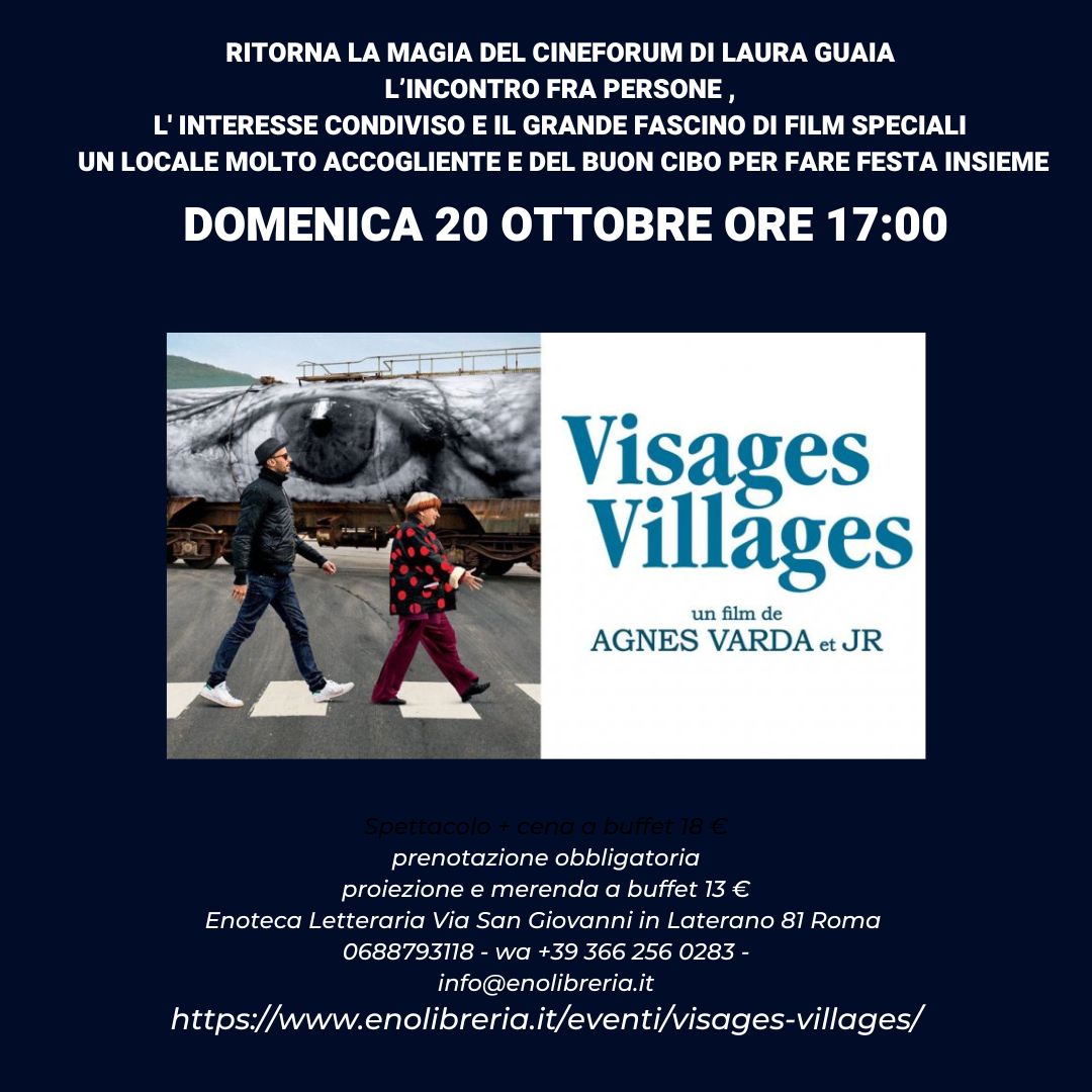 Enoteca Letteraria (@enolibri) on Twitter photo VENERDI, SABATO E DOMENICA: "The Jazz Voyager Project" , "Semo Gente de Borgata" e "Cineforum" - mailchi.mp/7f227e9f5e0c/v…
0688793118
3662560283 (whatsapp)
info@enolibreria.it
enolibreria.it/eventi/jvp/ (VENERDI)
enolibreria.it/eventi/semo-ge… (SABATO)
enolibreria.it/eventi/visages… (DOMENICA) VENERDI, SABATO E DOMENICA: "The Jazz Voyager Project" , "Semo Gente de Borgata" e "Cineforum" - mailchi.mp/7f227e9f5e0c/v…
0688793118
3662560283 (whatsapp)
info@enolibreria.it
enolibreria.it/eventi/jvp/ (VENERDI)
enolibreria.it/eventi/semo-ge… (SABATO)
enolibreria.it/eventi/visages… (DOMENICA)