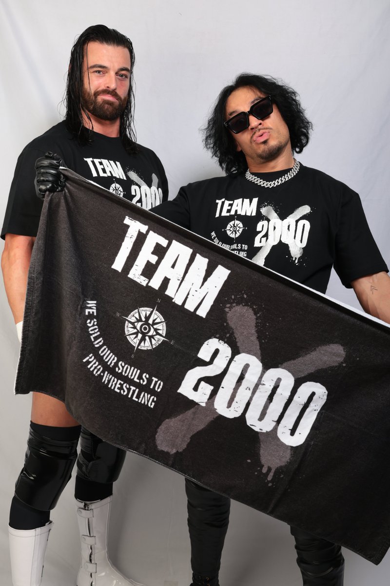 TEAM 2000 Xロゴグッズ販売開始‼‼ ＼ かつて新日本マットを席巻した黒