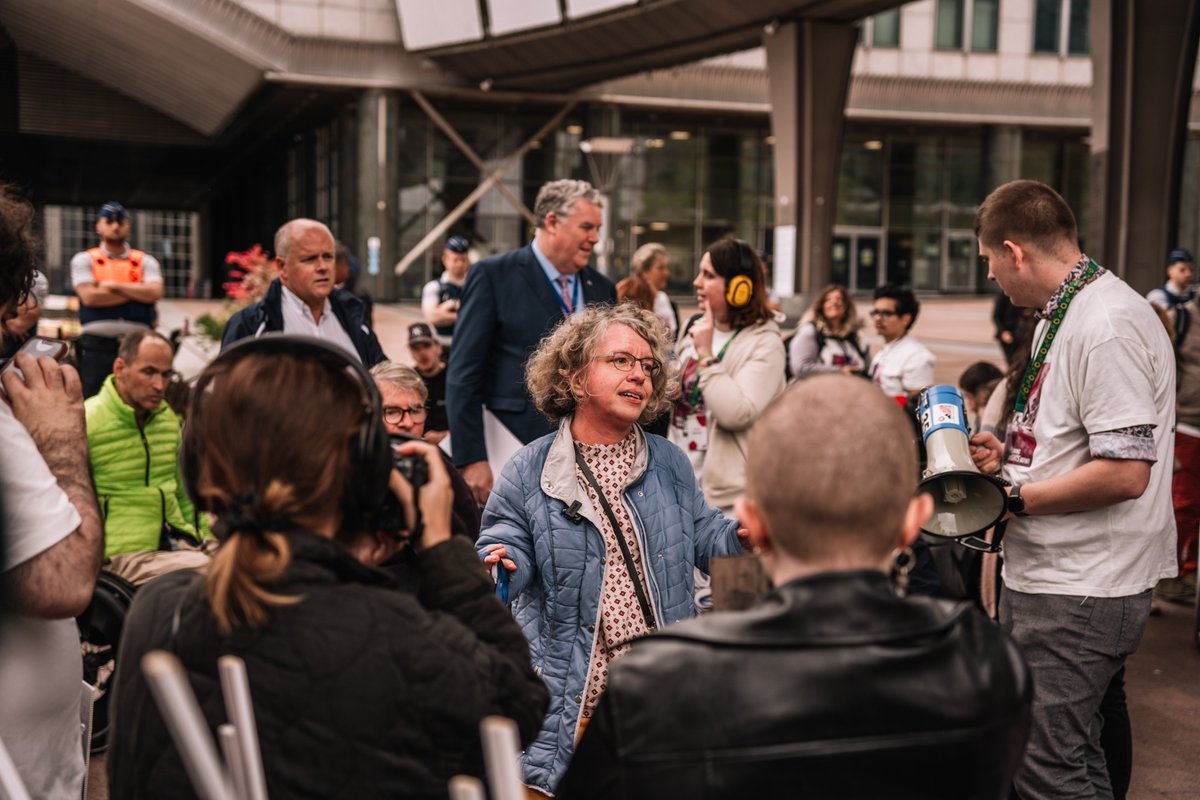 ENIL_EU's tweet photo. Throwback to some powerful moments from the #FreedomDrive2024 protest! Together, we took to the streets to fight for the rights of Disabled People throughout Europe and beyond. Thank you to everyone who stood with us 💪
#FD24 #DisabilityRights #IndependentLiving https://t.co/KBZL0kHYEL