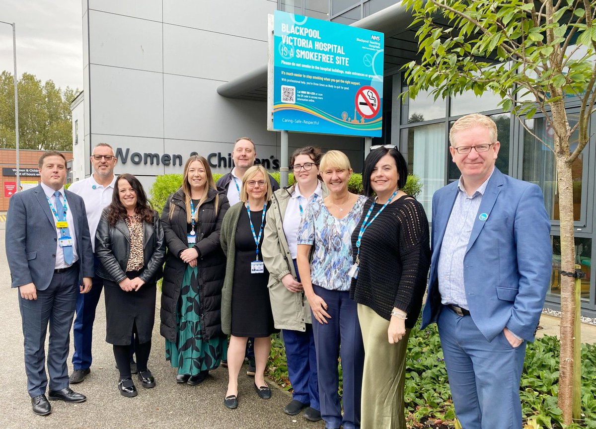 BlackpoolHosp's tweet photo. We have launched new smokefree signage across our Blackpool Victoria and Clifton Hospital sites as part of our ongoing commitment to creating a healthier environment for our patients, colleagues and visitors. 

Find out more about our new signage: https://t.co/qPqx5xa2ax https://t.co/bxveNhkjwy