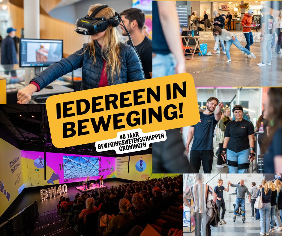 Wat was het leuk afgelopen vrijdag! Bedankt aan alle sprekers, studenten, staf en bezoekers die ons publieksfestival tot een succes hebben gemaakt!🎉 🙏🦿 🎤 👨‍🦽 🚴  
#iedereeninbeweging #40BW 
Foto's: Loraine Kaan, Kijkaan Assen