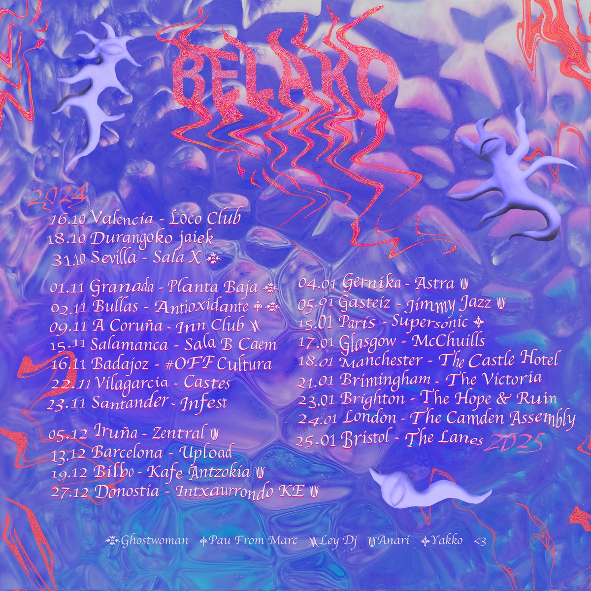 belakoband's tweet photo. ✨Sigo Regando✨
Bira amaiera/ Fin de gira/ Tour end 
Azkeneko datak pero puede que haya más see you in all these cities ❤️ Tickets https://t.co/j5BewG90SV https://t.co/I9ozxjdlf7