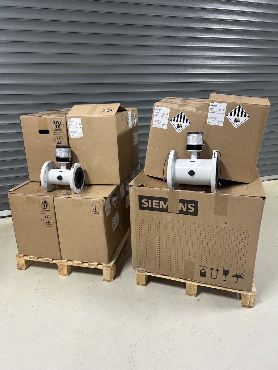 Here we have a shipment of 10 x DN100 &amp; 10 x DN150 SIEMENS MAG8000 Flowmeters leaving the warehouse. The client required delivery prior to the end of October and we managed to arrange delivery 2 weeks earlier than required.

#magflow #ontime #heretohelp #happyclients