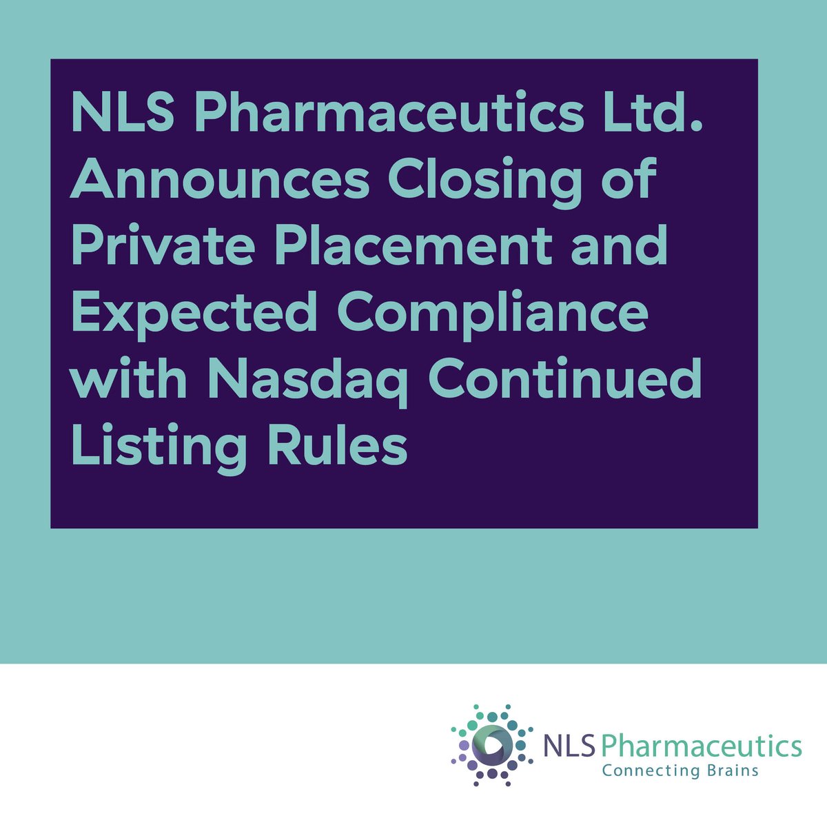 Big news from NLS Pharmaceutics! We raised $3.2M in a private placement and settled $4M in debt. Plus, we believe we’ve regained Nasdaq compliance!

Full article: rb.gy/8qqfjr

#nlspharmaceutics #narcolepsy $NLSP
