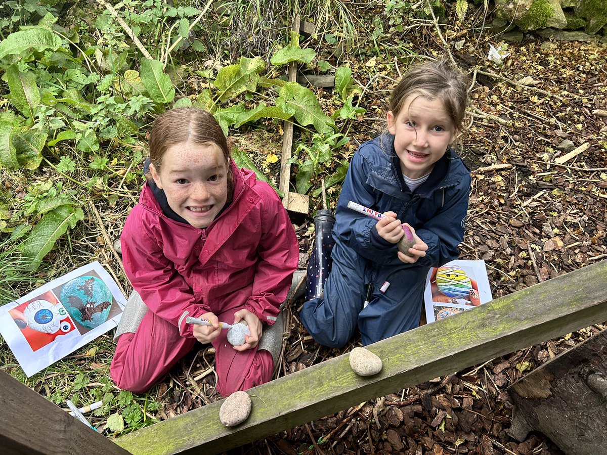 Please enjoy some Halloween snapshots from our Year 3 pupils who made some spooky pebbles in Forest School with Mrs Chapman and Miss Laverick. 
 
They are going to hide them around school and scare the children, BEWARE !!! ⚠️🎃👻