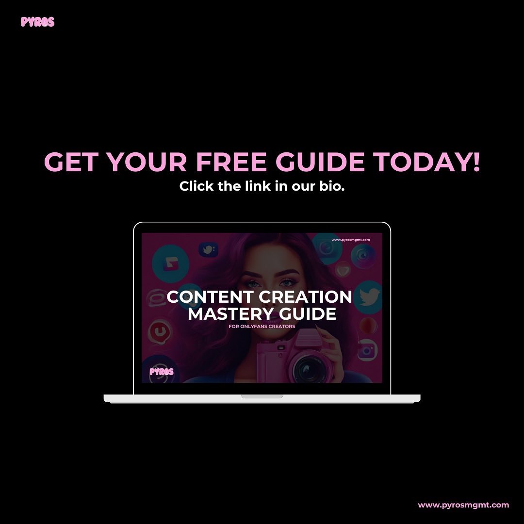 pyrosmgmt's tweet image. Are you an OnlyFans Creator? 🥵 🌶️ 

Download our FREE content creation guide to learn and master how to convert potential subscribers 💕👇

pyrosmgmt.gumroad.com/l/content-crea…