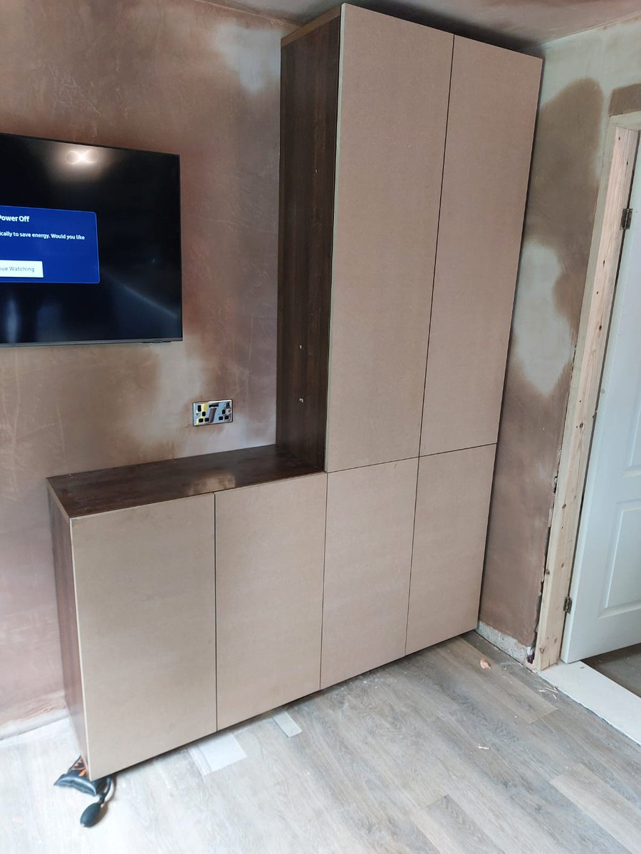 SmarterHome4u's tweet photo. Look at this amazing before and after 😍 

This is a bespoke set of doors made for an existing open unit which was then sprayed afterwards by the customer. https://t.co/4IYgFs34Mp