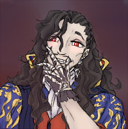 IrisMammoth's tweet photo. [🎨OC art]

My vampire lord, Ruvic Lios. 
A man that has governed over the snowy city of  Eldermere for over 300 years. 
He is a man respected by his people, even tough his undead nature. 
In more official buissness elsewere, he has a servant acting as a double for him.   
#oc https://t.co/YP5thdqdNd