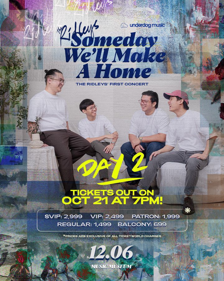 nishimuracafe's tweet photo. OPEN TICKETING ASSISTANCE 🎫
THE RIDLEYS SOLO CONCERT (DAY 2)
— Open for all seats &
— Open for international & local fans
— Open for presale & gensale
— Ticket under your name
Message for bookings 💌
#TheRidleys #Ridleys https://t.co/HjCYiDSAPf