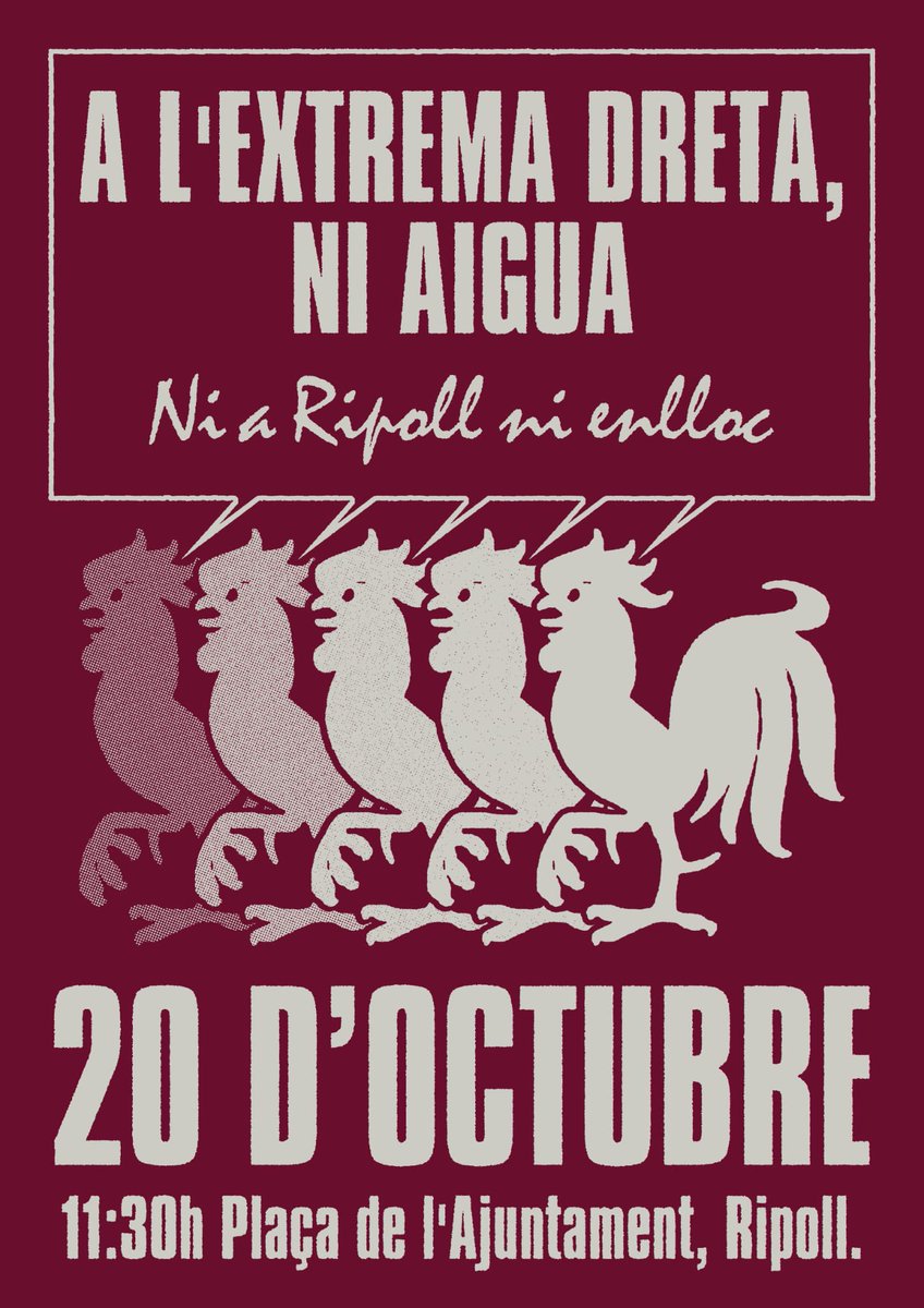 Alternativa per Ripoll (@cupripoll) on Twitter photo La manifestació convocada a #Ripoll pel diumenge 20OCT va de defensar la democràcia, els drets fonamentals i la pluralitat política. Denunciem l'ús repressiu de les sancions municipals i el tancament de la <a href="/lametxaripoll/">Casal Popular La Metxa</a>. No permetrem la persecució política! La manifestació convocada a #Ripoll pel diumenge 20OCT va de defensar la democràcia, els drets fonamentals i la pluralitat política. Denunciem l'ús repressiu de les sancions municipals i el tancament de la <a href="/lametxaripoll/">Casal Popular La Metxa</a>. No permetrem la persecució política!