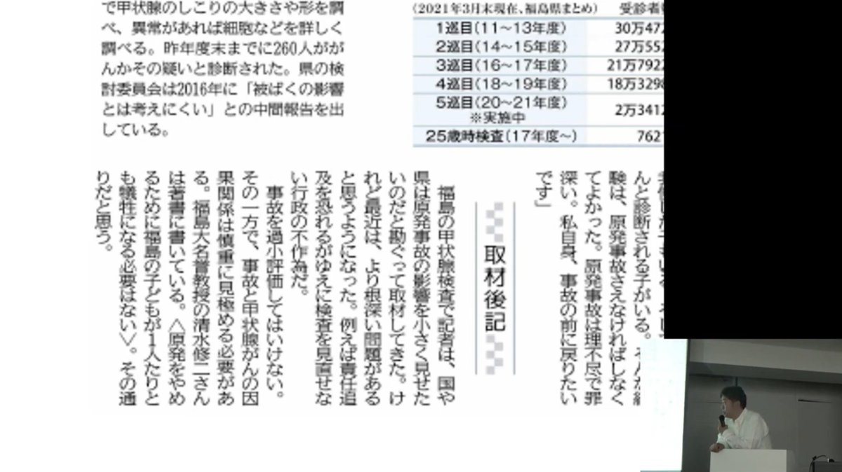 K212462681's tweet photo. 2015年に初めて甲状腺がんを扱った記事を掲���、その後取材を続け、緑川先生等のお話を伺いどう考え方が変わっていったか。興味深いお話だった。
同時に緑川先生記事掲載後に関口記者氏が受け取った反原発界隈からの反応。おそらくごく一部の方だとは推察するけど、ウワァ〜、と思いますよ。 https://t.co/DgpmHFZAh1