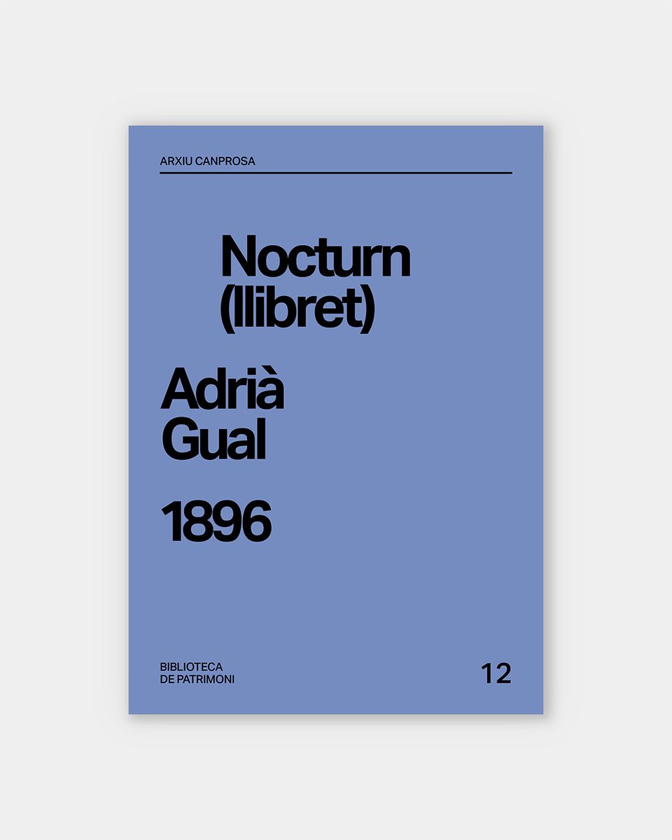 Incorporem a l’Arxiu Canprosa el «Nocturn» d’Adrià Gual: una obra que, tot i ser el seu manifest simbolista, mai va ser representada. 

📚 Mentre preparem l’edició completa, recuperem el llibret amb el text dramàtic i la partitura. 

📍 Podreu llegir-lo a canprosa.cat/subscriu-te