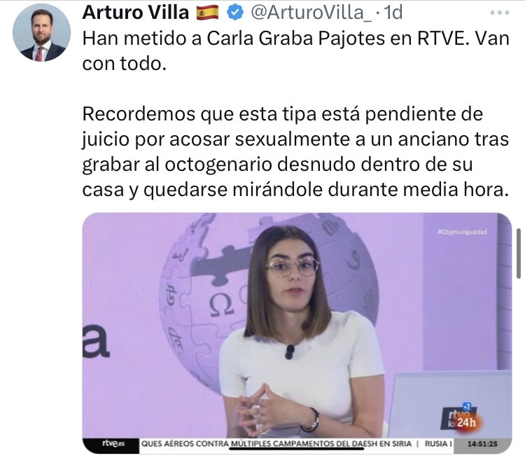 sueciasski's tweet photo. La DEGRADACIÓN de #RTVE: se hincha a contratar a #pederastas acosadores #sexuales #proetarras #comunistas y demás gentuza degenerada
La responsable: Concepcion Cascajosa directora de #RTVE militante del #PSOE y corrupta. https://t.co/hV3RfXjhrP