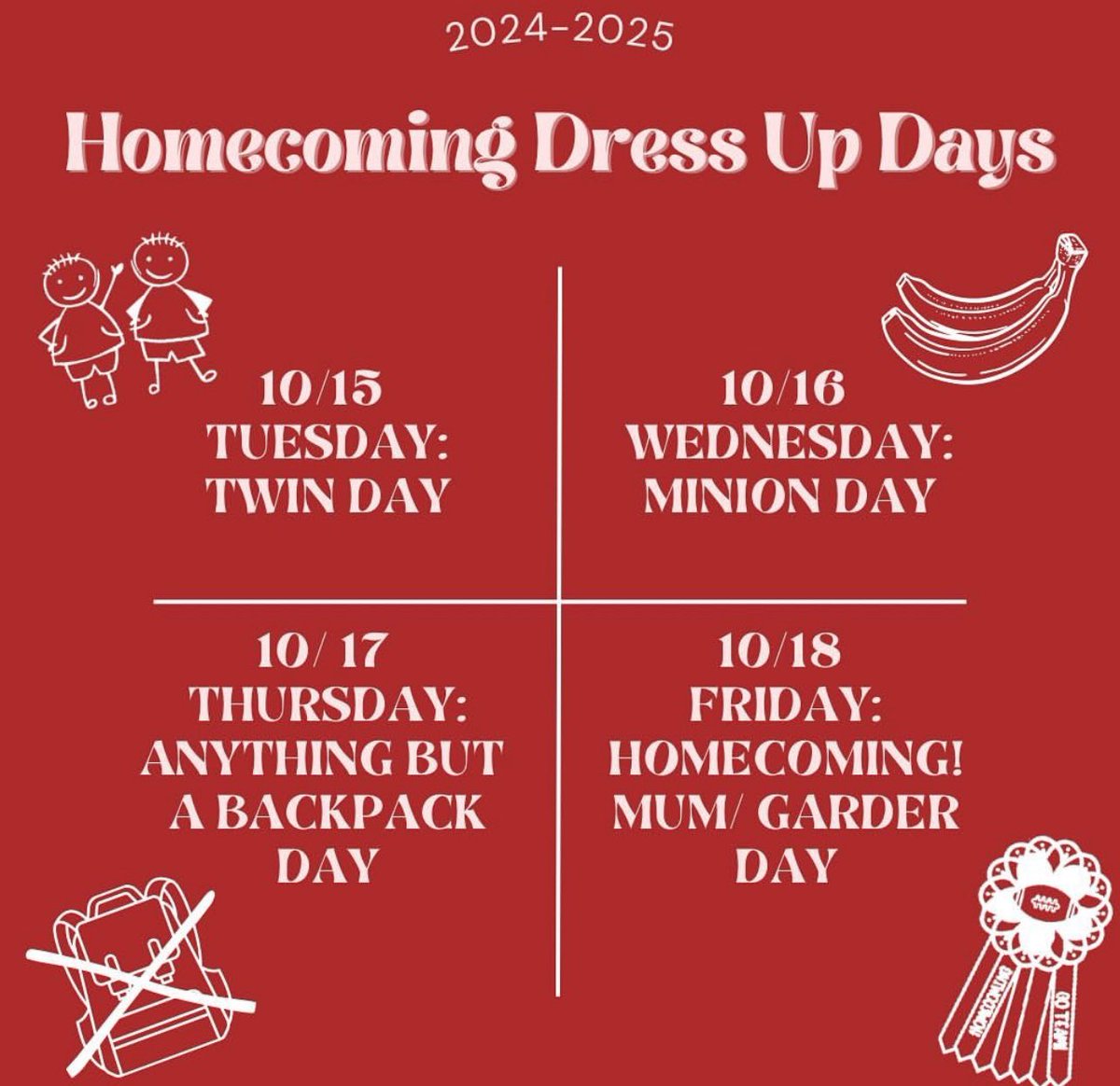It’s homecoming week at CHS! #CultivateTheBattle <a href="/DavissonDustin/">Dustin Davisson</a> <a href="/MrsWoodrom/">Courtney Woodrom</a> <a href="/MrsKaraJenkins/">Kara Jenkins</a>