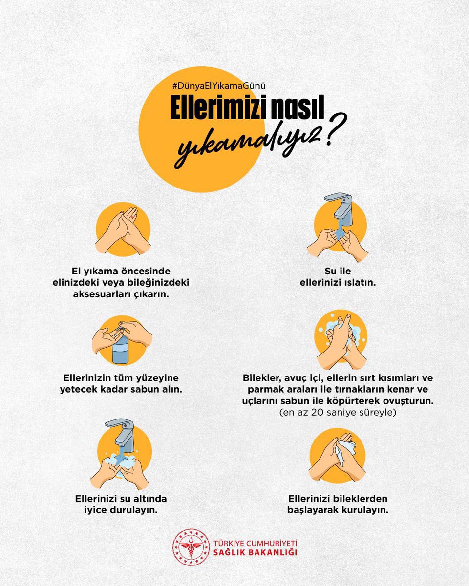 saglikbakanligi's tweet photo. Ellerin su ve sabun ile yeterli sürede, doğru teknikle yıkanması birçok hastalıktan korunmanıza yardımcı olur. 

#DünyaElYıkamaGünü https://t.co/JmbHOU4OIU