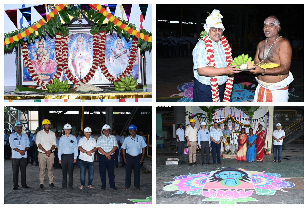 PlantSalem's tweet photo. Ayutha Puja celebrations-2024
#SAILSSP https://t.co/XlrsBbcLA1