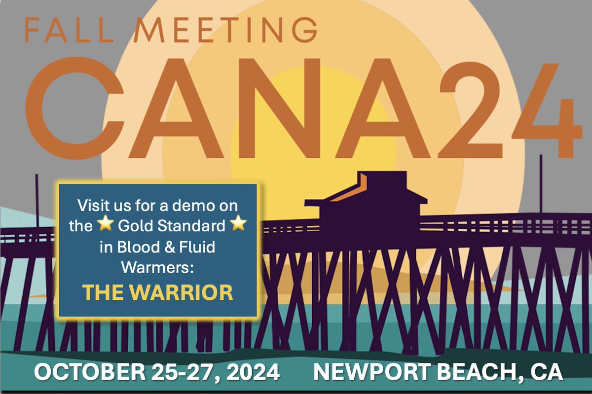 If you'll be at CANA next week please stop by and say hello. We'd love to show you a demo of the #Warrior line of warmers - the Gold Standard in performance.