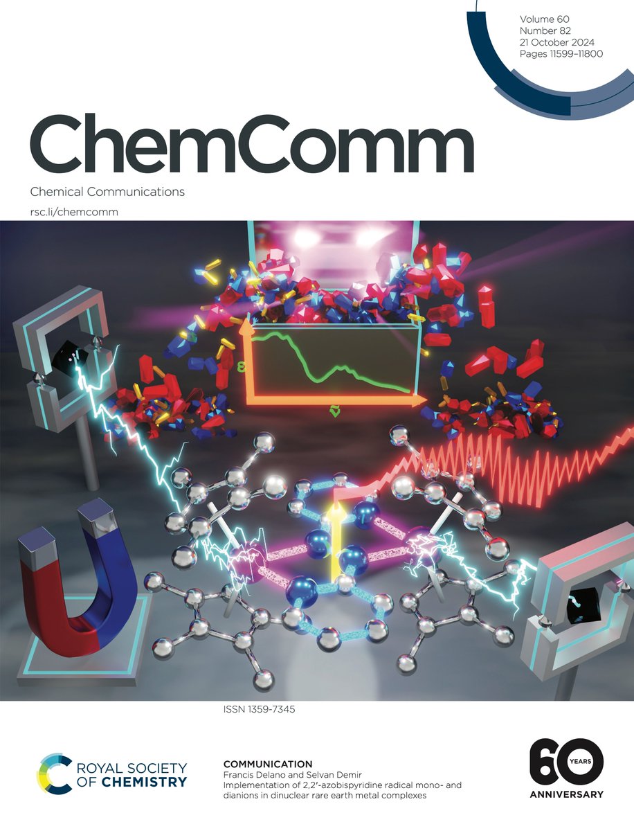 Selly Demir (@demirselly) on Twitter photo Thrilled to have the first dinuclear rare earth metal complex containing a bridging 2,2′-azobispyridyl radical anion featured on the Outside Front Cover 😍😎🥳😊🎉. Thank you very much <a href="/ChemCommun/">Chemical Communications</a>!
pubs.rsc.org/en/content/art…
Link to the paper: xlink.rsc.org/?DOI=D4CC03222E
<a href="/MSUChem/">MSU Chemistry</a> Thrilled to have the first dinuclear rare earth metal complex containing a bridging 2,2′-azobispyridyl radical anion featured on the Outside Front Cover 😍😎🥳😊🎉. Thank you very much <a href="/ChemCommun/">Chemical Communications</a>!
pubs.rsc.org/en/content/art…
Link to the paper: xlink.rsc.org/?DOI=D4CC03222E
<a href="/MSUChem/">MSU Chemistry</a>