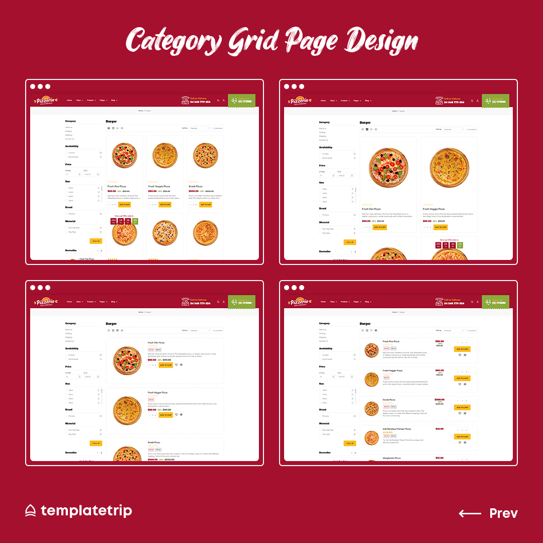 🍕 Ready to take your online pizzeria to the next level? 
Boost your ecommerce store with our Pizzeria Themes for Shopify, WooCommerce, and PrestaShop! 🚀

👉 Buy -templatetrip.com/?s=Pizzeria&po…
 
#PizzeriaThemes #ShopifyTheme #WooCommerceTheme #PrestaShopTheme #EcommerceDesign