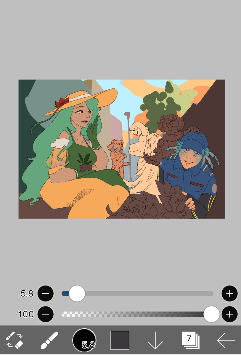 "Yay! my commissions are done and I can make personal art now-"

*Life happens*

"Ah...I'll look for more clients...🗿"

Anyways heres the personal OC art ive been working on