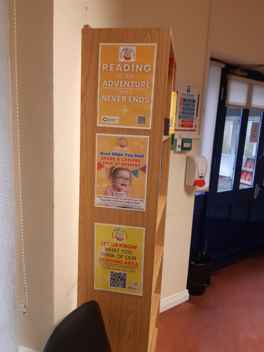 Priscilla1Lynch's tweet photo. 📚Some fabulous pictures of the Read While You Wait corner at Grosvenor Crescent in Network 3. We love to see this, well done to all the staff involved. ➡️Reading is an important life skill and critical for education
#ReadWhileYouWait ❤️💟
#Reading https://t.co/06cUs45wlZ