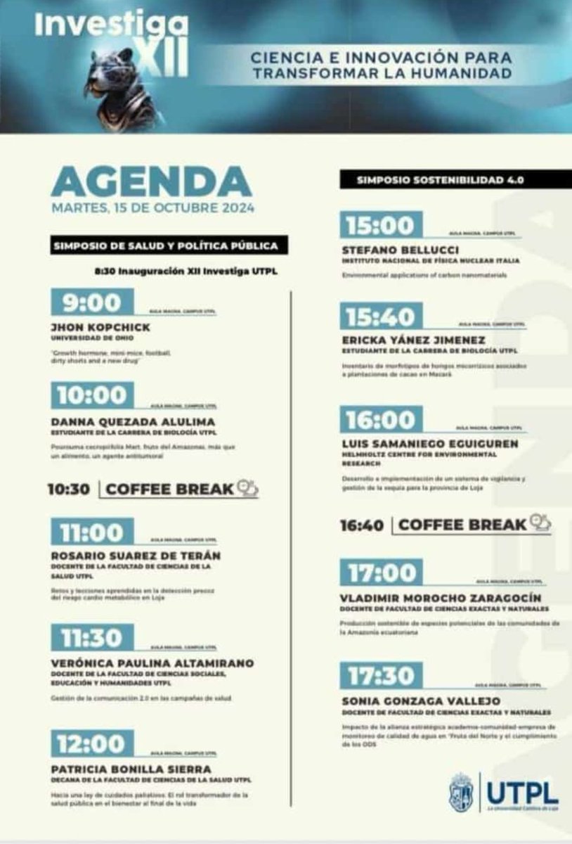 Iniciamos el Investiga XII <a href="/utpl/">🎓 UTPL</a> <a href="/utplinvestiga/">UTPL Investiga</a>.