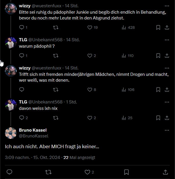 Er macht mich sehr wütend.