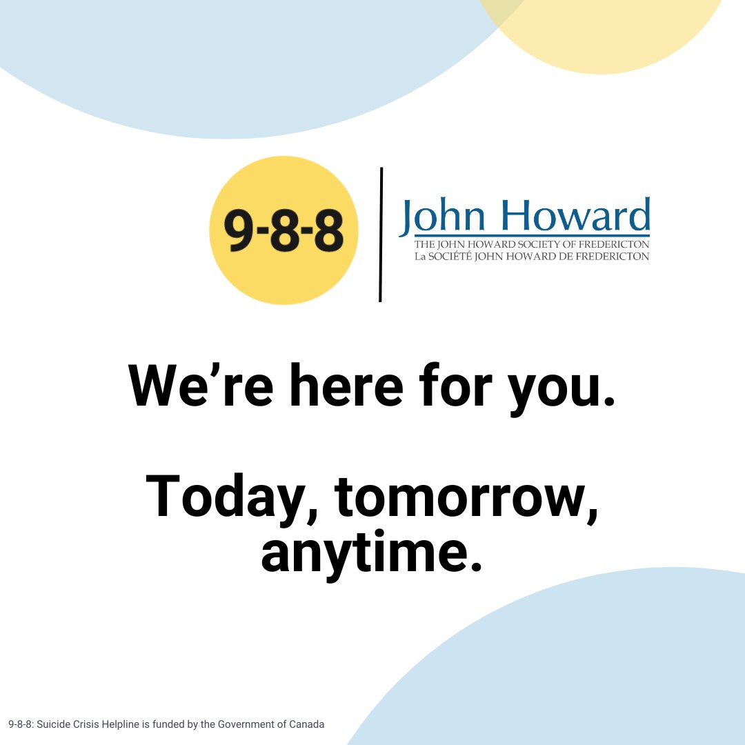 JHSfred's tweet image. If you’re feeling hopeless but you’re not sure if 9-8-8 can help, please reach out - a responder will be there to talk things through with you.
Taking the first step can be hard. Let’s do it together.