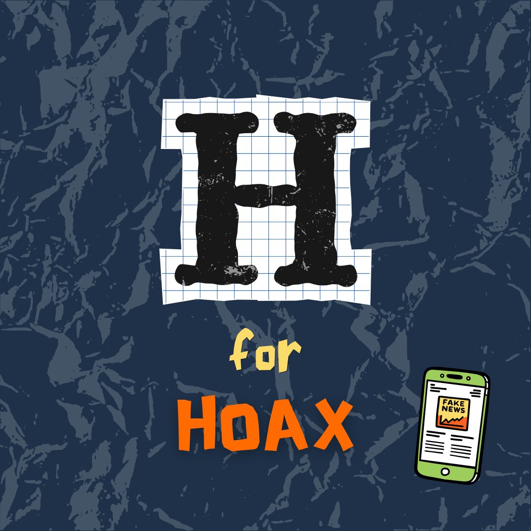 fullpicturenet's tweet photo. 🚀 H for HOAX 🚀 #TheFullPicture

👁️ What is it?
👁️ How is it used for misinformation?
👁️ What can you do to check against it?

SWIPE till the end for a quick peek into our quiz! (link in bio)

#AtoZ #InformationPollution https://t.co/FwtWRLa40R