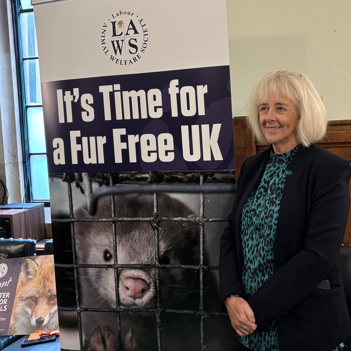 Today’s <a href="/LabourAnimals/">Labour Animal Welfare Society</a> reception highlighted <a href="/UKLabour/">The Labour Party</a> animal welfare achievements like the ban on fur farming two decades ago. Tomorrow, I present a Bill to ban the import of fur products to GB. Let’s close the loophole and finish the job. 🦊