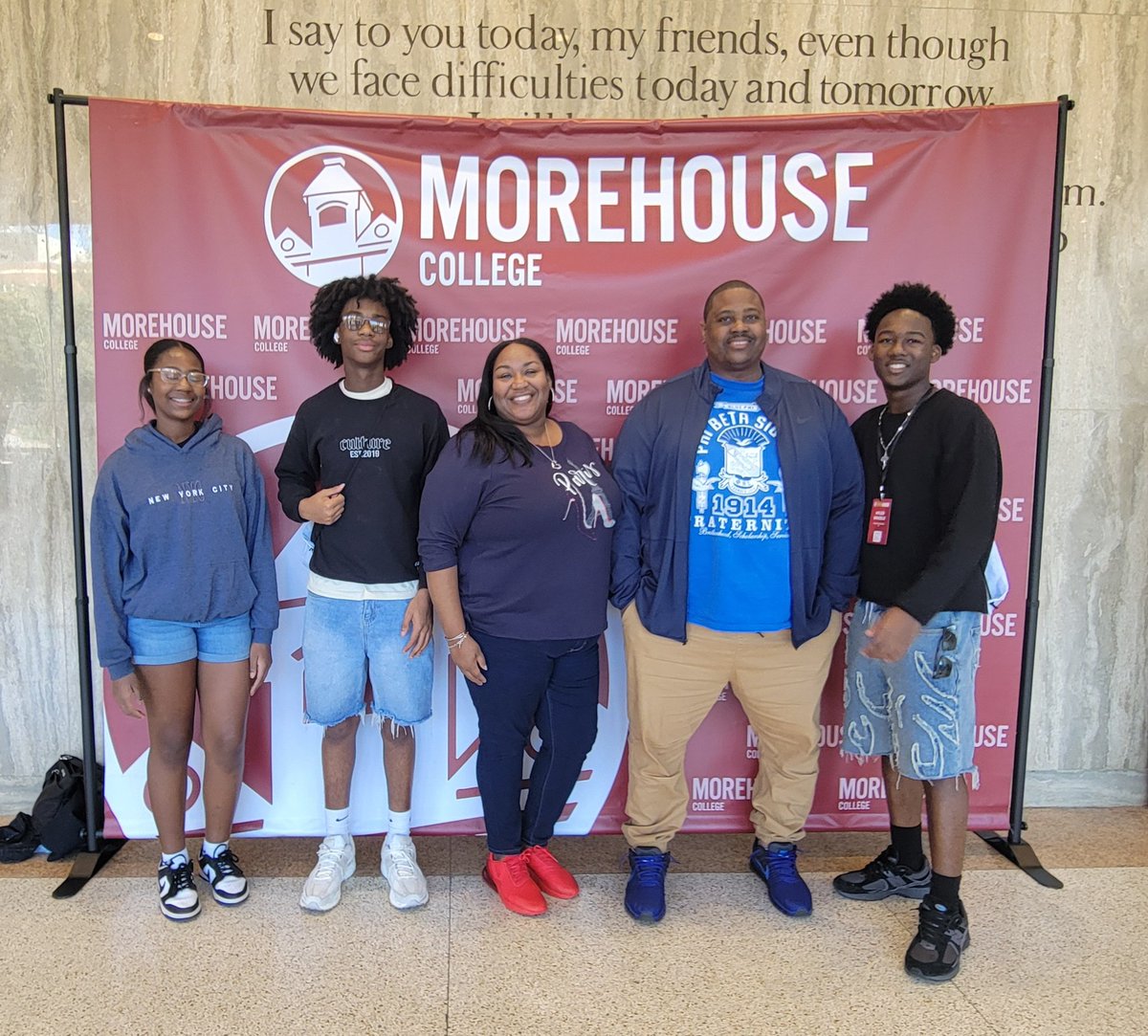 Morehouse visit did not disappoint. One of the past presidents said it best..."There is an air of expectancy here at Morehouse. We believe that every student who enters here will do well!"
