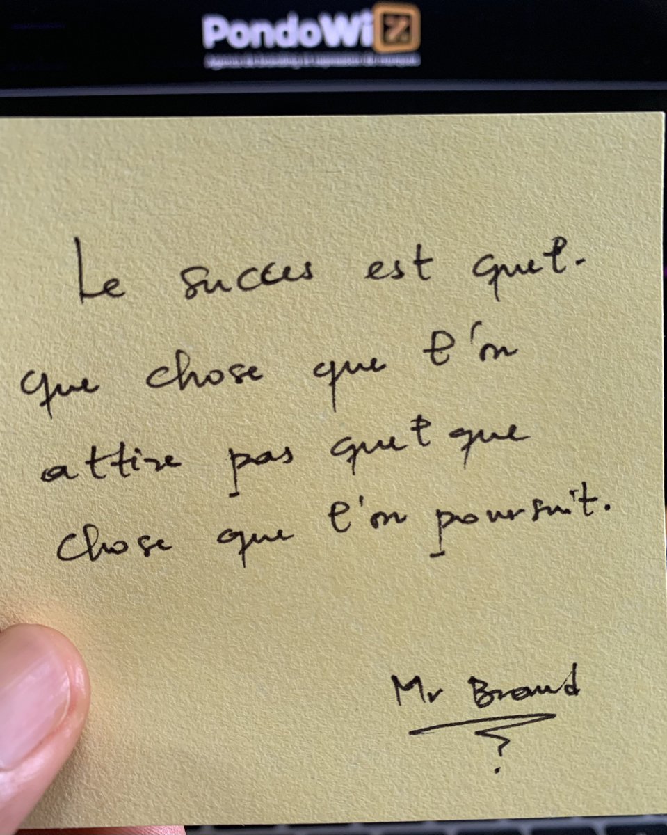BapaYves's tweet image. Si tu es de ceux qui courent après le #succès alors tu fais fausse route.

Le succès lui même court derrière ceux qui ont suffisamment #travaillé sur eux pour l’accueillir.

#MrBrandQuotes
#MrBrand🇨🇲
#TheBrandWizard