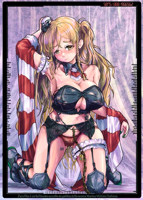 6月の金沢の艦これイベントで頒布されたザラグラビア合同に寄稿したやつです 