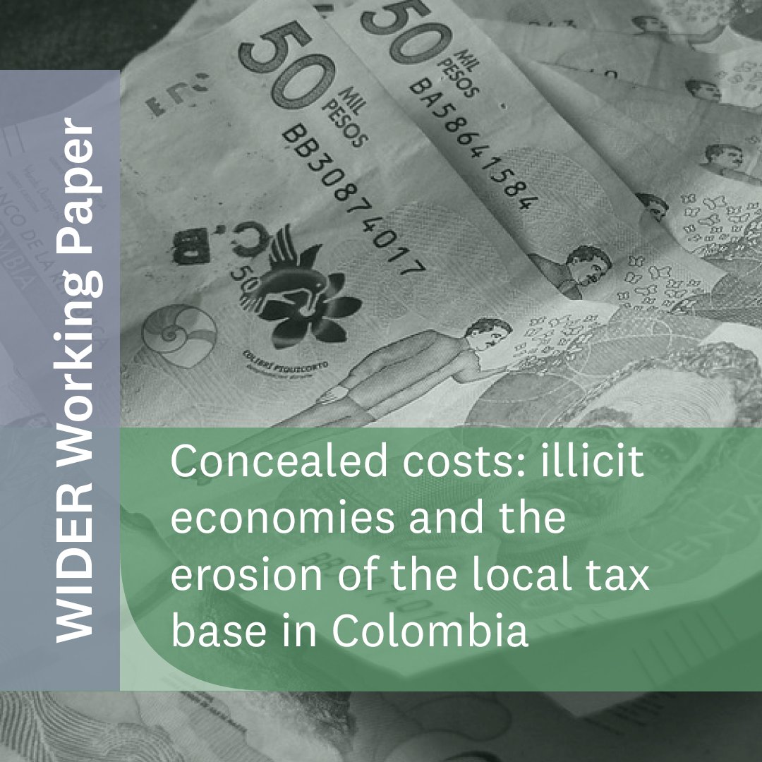 UNU-WIDER (@unuwider) on Twitter photo Taxes are vital for development, especilly after conflict. What are the challenges in increasing tax revenues amid violence and illicit economic activities? Find out in this paper by <a href="/apvjustino/">Patricia Justino</a>, <a href="/SantiagoTobon/">Santiago TobĂłn</a>, <a href="/MVanegasArias/">Martin Vanegas-Arias</a> #WIDERAlumni & Juan Vargas: go.unu.edu/6FI8f Taxes are vital for development, especilly after conflict. What are the challenges in increasing tax revenues amid violence and illicit economic activities? Find out in this paper by <a href="/apvjustino/">Patricia Justino</a>, <a href="/SantiagoTobon/">Santiago TobĂłn</a>, <a href="/MVanegasArias/">Martin Vanegas-Arias</a> #WIDERAlumni & Juan Vargas: go.unu.edu/6FI8f