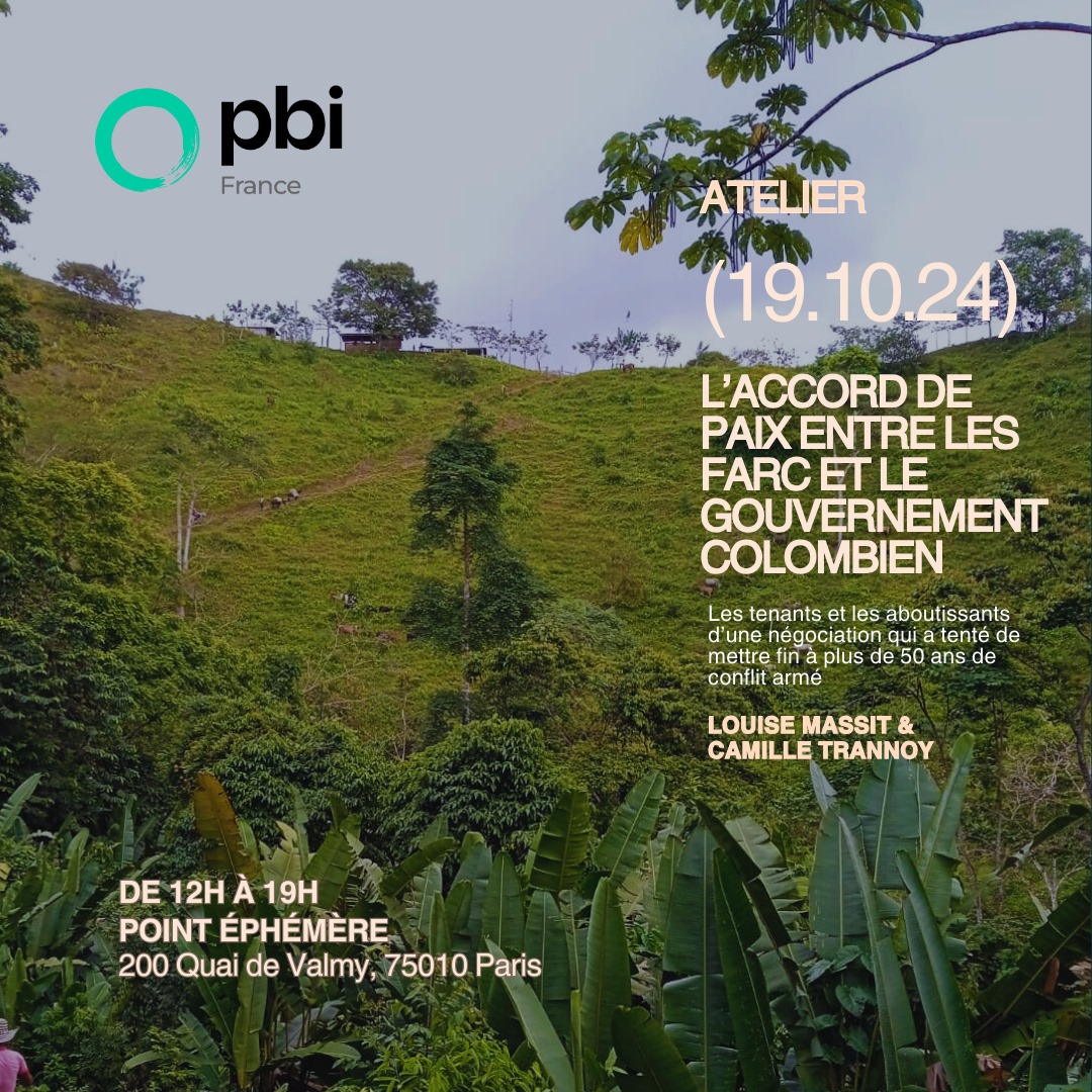 🚨Atelier aux 21 heures de la Non-Violence🚨
PBI animera un atelier au Festival des 21h de la Non-Violence ce samedi! Nous présenterons un exemple concret d'usage de la non-violence en politique à travers les accords de paix en #Colombie.
➡️ Inscriptions helloasso.com/associations/n…