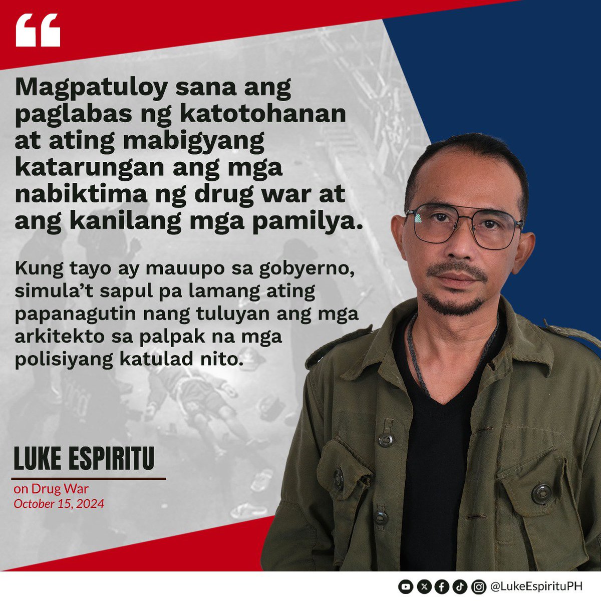 LukeEspirituPH's tweet photo. 𝗣𝗮𝗵𝗮𝘆𝗮𝗴 𝗻𝗶 𝗟𝘂𝗸𝗲 𝗘𝘀𝗽𝗶𝗿𝗶𝘁𝘂 𝘀𝗮 𝗺𝗴𝗮 𝗯𝗮𝗴𝗼𝗻𝗴 𝗶𝗺𝗽𝗼𝗿𝗺𝗮𝘀𝘆𝗼𝗻 𝘀𝗮 𝗗𝘂𝘁𝗲𝗿𝘁𝗲 𝗗𝗿𝘂𝗴 𝗪𝗮𝗿 

🧵 https://t.co/yTATHyKeCU
