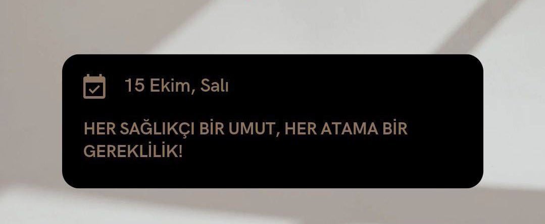 #MemişoğluAcilAtama